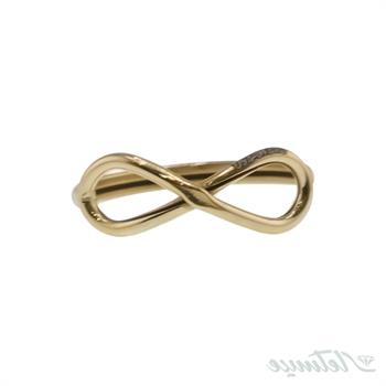 انگشتر طلا بدون نگین بینهایت کد 1