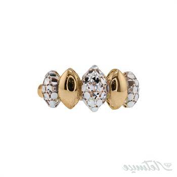 انگشتر طلا بدون نگین جسیکا دو رنگ