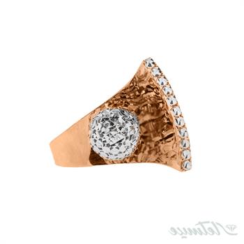 انگشتر طلا بدون نگین مثلث رزالین