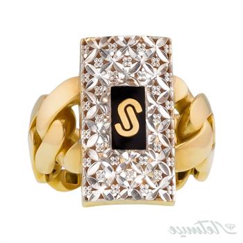 انگشتر طلا بدون نگین موناکو تراش