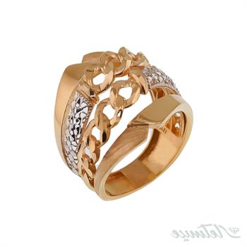 انگشتر طلا بدون نگین پرتفینو مجنونی