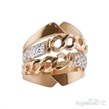 انگشتر طلا بدون نگین پرتفینو مجنونی