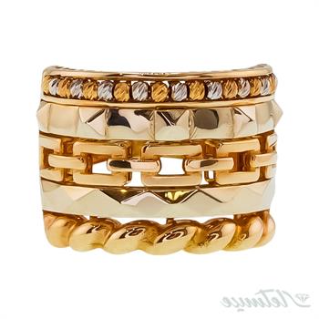 انگشتر طلا بدون نگین پرتفینو گوی