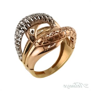 انگشتر طلا بدون نگین چهار موج ای جی