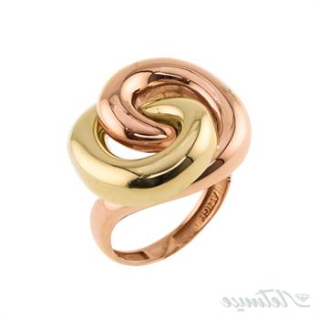 انگشتر طلا بدون نگین عتیق حلزون