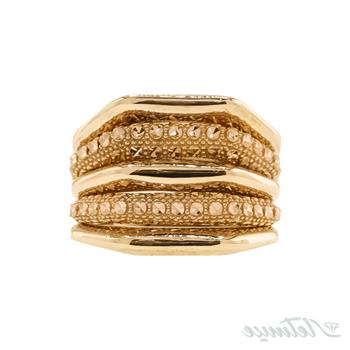 انگشتر طلا بدون نگین عتیق خطی