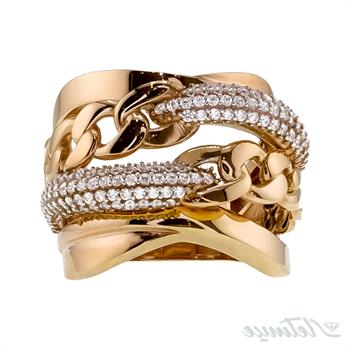 انگشتر طلا نگین دار گلکسی کارتیر