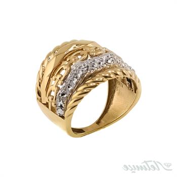 انگشتر طلا بدون نگین کنزا پورتوفینو کد 2