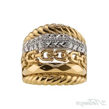 انگشتر طلا بدون نگین کنزا پورتوفینو کد 2