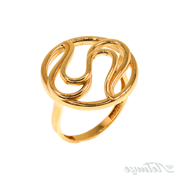 انگشتر طلا بدون نگین مرلین موج