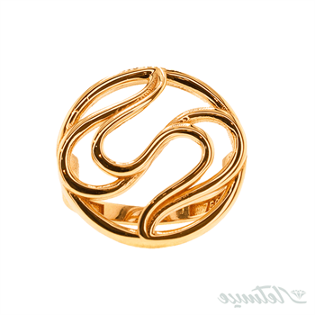 انگشتر طلا بدون نگین مرلین موج