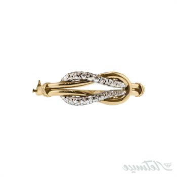 دستبند طلا النگویی بنگل گره تراش