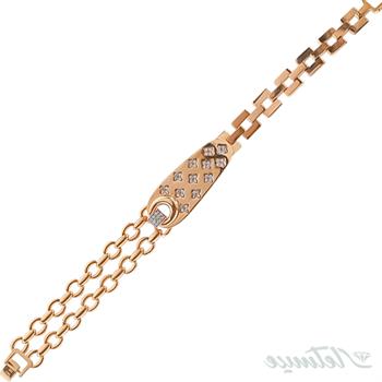 دستبند طلا زنجیری کره ایی لویی ویتون