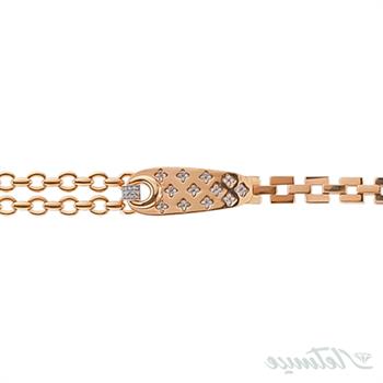 دستبند طلا زنجیری کره ایی لویی ویتون