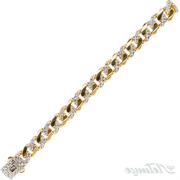 دستبند طلا موناکو تراش