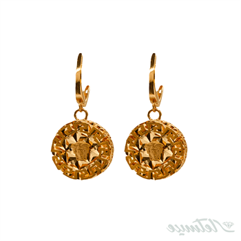 ست پلاک و گوشواره طلا ورساچه حاشیه مات