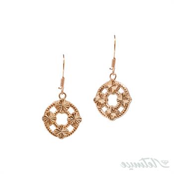 ست پلاک و گوشواره طلا ونکلیف میداس