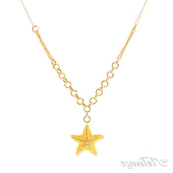 گردنبند طلا طرح بهراد ستاره